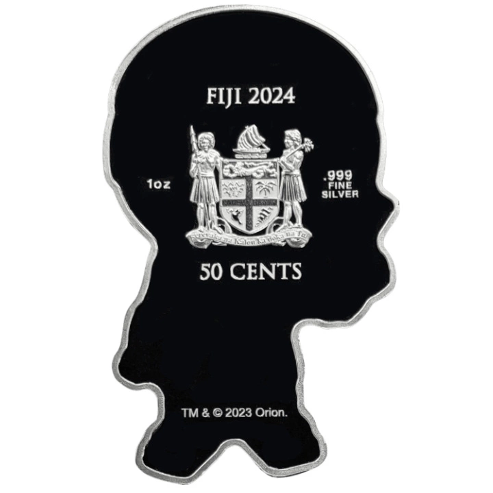 Fiji: Robocop 1 uncja Srebra 2024 Shaped Prooflike Coin