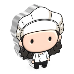 Niue: Friends - Monica Chibi Coin kolorowany 1 uncja Srebra 2022 Proof