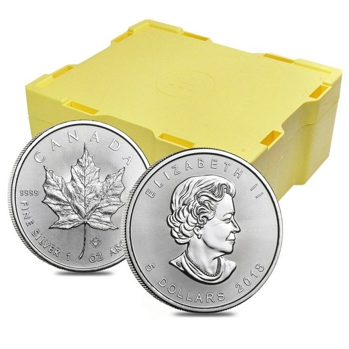 Kanadyjski Liść Klonowy 1 uncja Srebra 2018