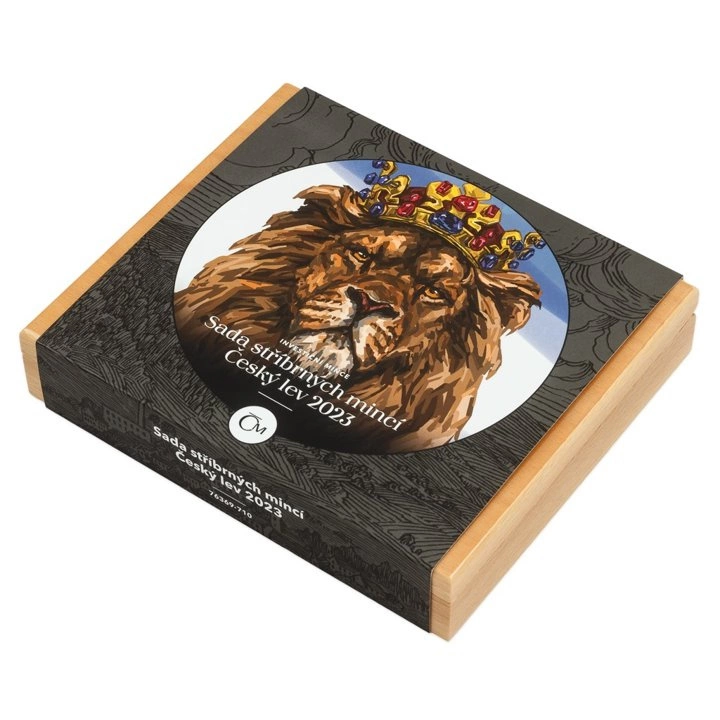 Zestaw 5 monet Niue: Czech Lion Srebro 2023