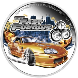 Niue: Fast and Furious kolorowany 1 uncja Srebra 2023 Proof