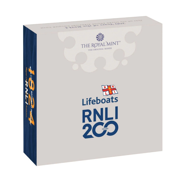 200 Years of the RNLI 2024 kolorowany 50p Srebro 2024 Proof Piedfort