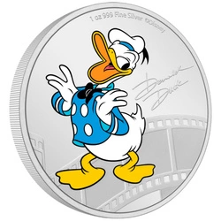 Niue: Disney Mickey & Friends - Donald Duck kolorowany 1 uncja Srebra 2023 Proof