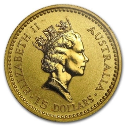 Australijski Samorodek 1/10 uncja Złota 1989