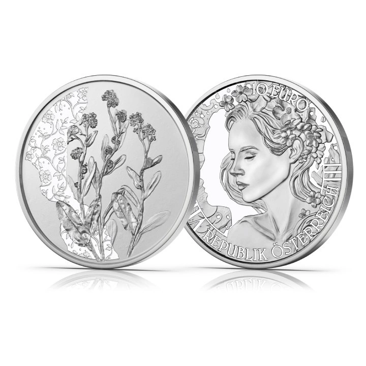 The forget-me-not 10 Euro Srebro 2023