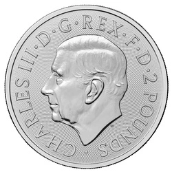 Britannia 25 uncji Srebra - przechowywane w bezcłowym magazynie w Zurichu (Brink's)