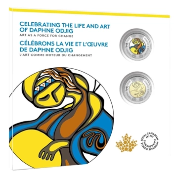 Celebrating The Life And Art Of Daphne odjig $2 Miedzionikiel 2025 Collector Card