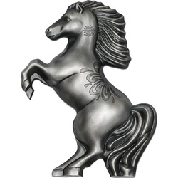 Mongolia: Year of the Horse  1 uncja Srebra 2026 Antiqued Coin