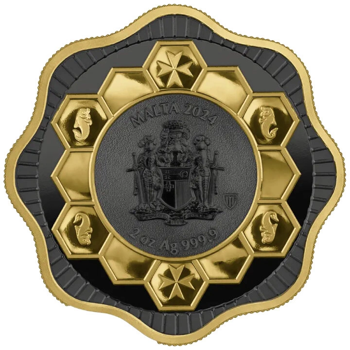 Malta: Maltese Bee pozłacana 2 uncje Srebra 2024 High Relief