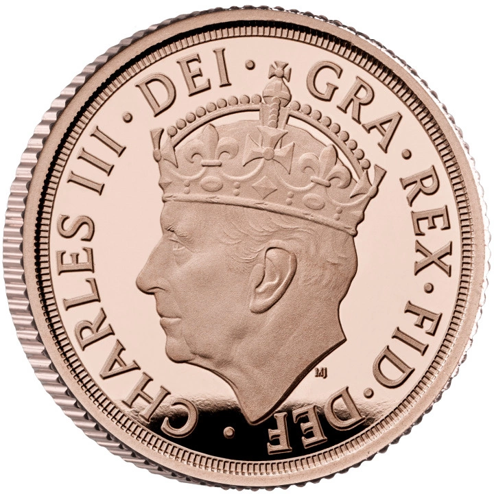 Wielka Brytania: The Coronation of His Majesty King Charles Sovereign Zestaw 3 monet 2023 Proof