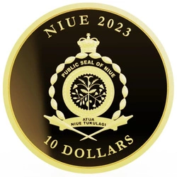 Niue: Vivat Humanitas 1/10 uncji Złota 2023 Prooflike