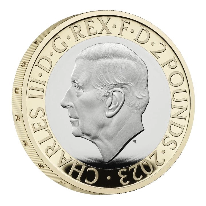 Zestaw 5 monet Wielka Brytania Miedzionikiel 2023 Premium Proof Commemorative Coin