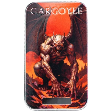 Sztabka Scottsdale Mint: Monster Collection - Gargoyle kolorowana 1 uncja Srebra 2025