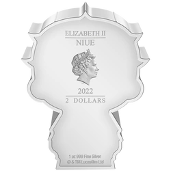 Niue: Star Wars - Darth Maul Chibi Coin kolorowany 1 uncja Srebra 2022 Proof