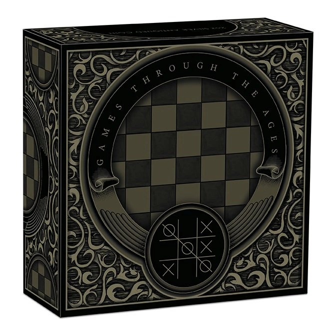 Tuvalu: Tic-Tac-Toe 2 uncje Srebra 2022 Antiqued Insert Macro Mood