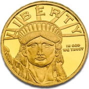 Lady Liberty 1/10 uncji Złota