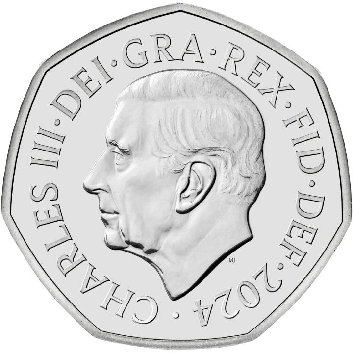 Zestaw 8 monet Miedzionikiel Wielka Brytania Definitive 2024