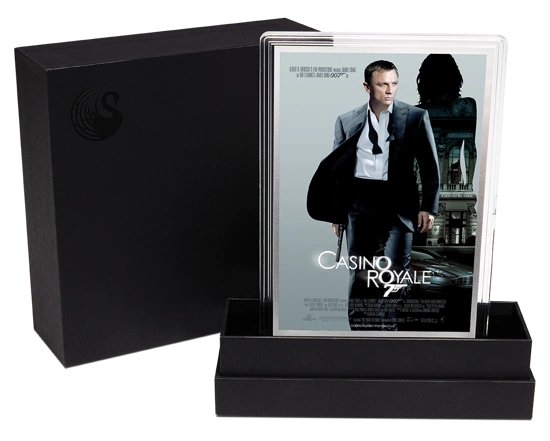Plakat filmowy: 007 James Bond - Casino Royale 5 gramów Srebra 2020 (Srebrna Folia)
