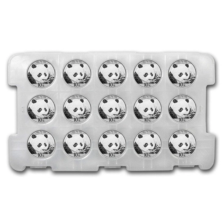 Chińska Panda 30 gramów Srebra 2018, PAKIET 150 SZTUK