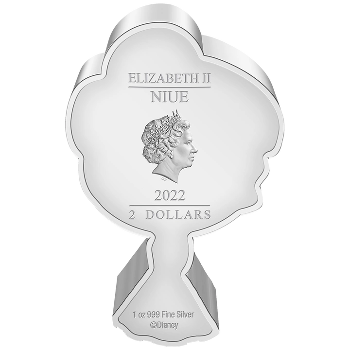 Niue: Disney Frozen - Anna Chibi Coin kolorowany 1 uncja Srebra 2022 Proof