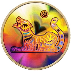 Canada: Year of the Tiger $150 Złoto 2010 Proof Hologram