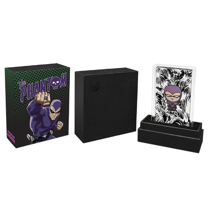 Tuvalu: The Phantom kolorowany 1 uncja Srebra 2023 Minted Mini Coin