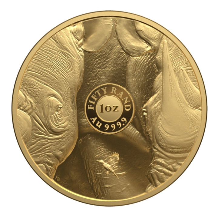 Big Five III: Rhino 1 uncja Złota 2025 Proof