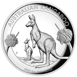 Australijski Kangur 5 uncji Srebra 2020 Proof High Relief