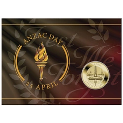 Anzac Day $1 Brąz Aluminiowy 2024 (moneta w karcie)