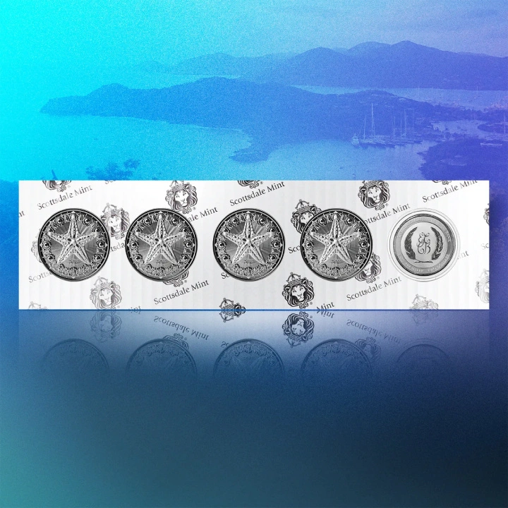 Montserrat: Starfish 1 uncja Srebra 2024 Prooflike