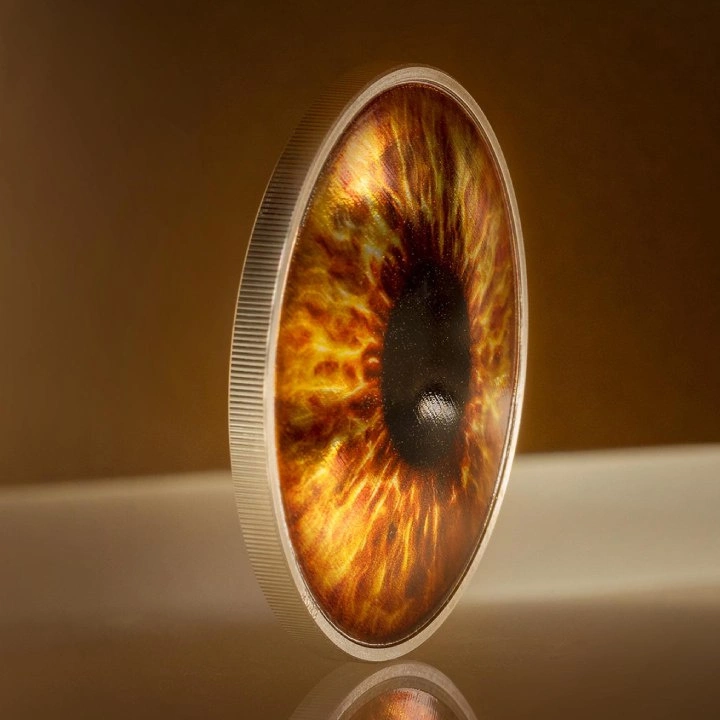 Palau: Coloreyezed – Hazel Brown kolorowany 1 uncja Srebra 2023 Proof