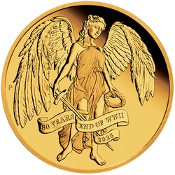 80th Anniversary End of WWII - Winged Victory 1/4 uncji Złota 2025 Proof