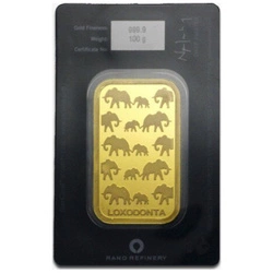 Sztabka Rand Rafinery 100 gramów Złota