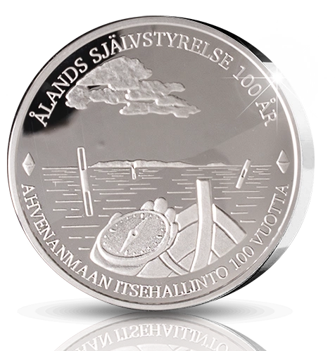 Åland Autonomy - 100 Years 20 Euro Srebro 2021 Proof