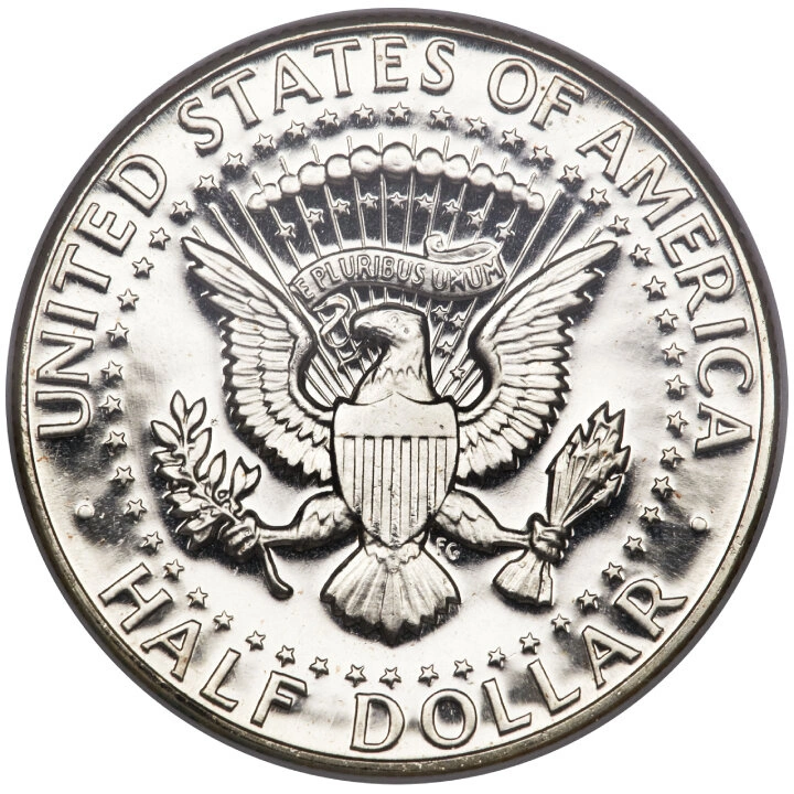 USA: 50 Centów - Half Dollar (0,50 USD) Srebro Różne Roczniki (próba Ag.400) Obiegowy 10 sztuk
