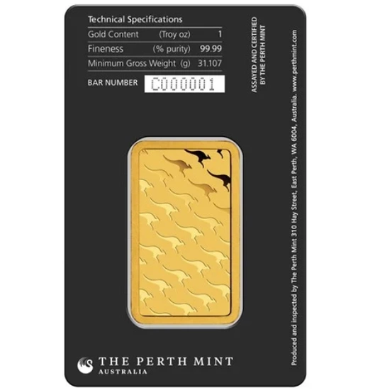 The Perth Mint: Sztabka 1 uncja Złota LBMA GD Refiner