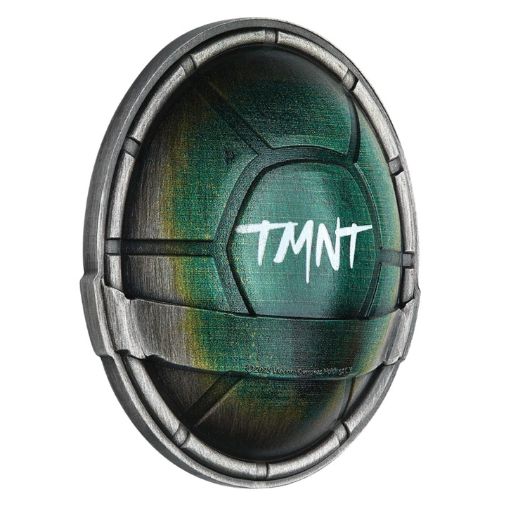 Tuvalu: Teenage Mutant Ninja Turtles - Domed Shell kolorowany 1.5 uncji Srebra 2024 Antiqued Coin