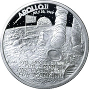 Apollo: Apollo 11 Moon Landing 1 uncja Srebra