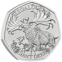 Ice Age Giants - Giant Deer 50p Miedzionikiel 2024