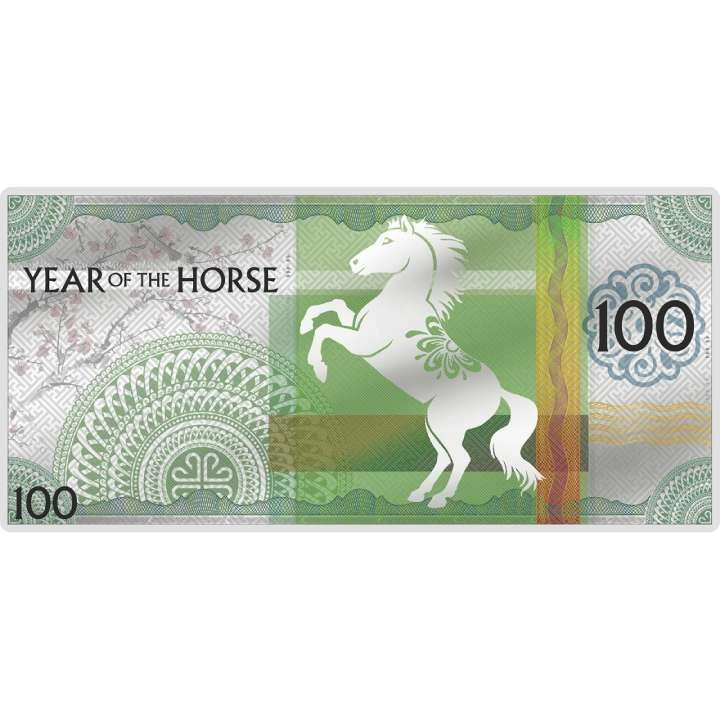 Mongolia: Year of the Horse kolorowany 5 gramów Srebra 2026 Prooflike