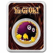 Niue: Yu-Gi-Oh! Kuriboh kolorowany 1 uncja Srebra 2023 Slab