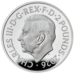 The Royal Tudor Beasts: The Queen’s Lion 1 uncja Srebra 2026 Proof