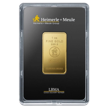 Sztabka Heimerle Meule 1 uncja Złota LBMA GD Refiner