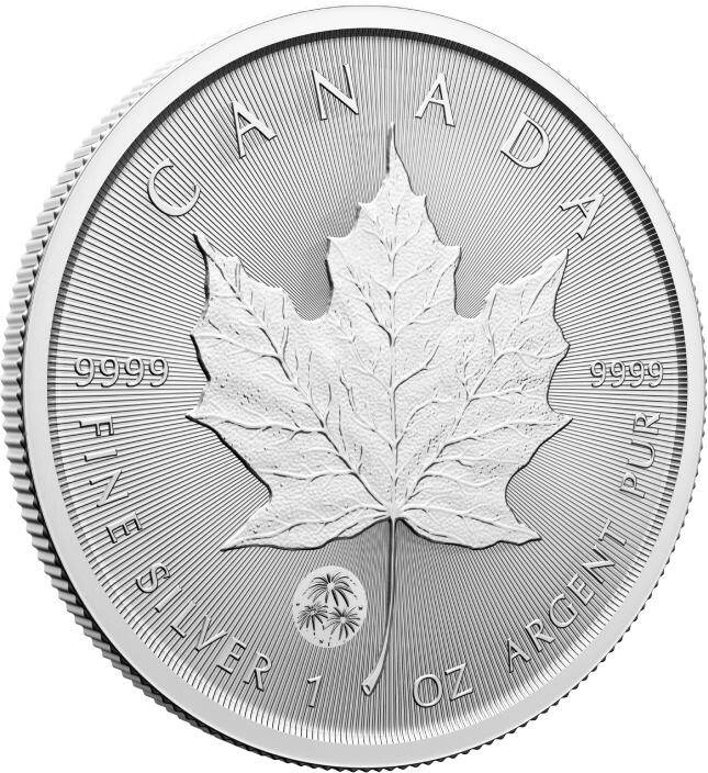 Kanadyjski Liść Klonowy Treasured 1 uncja Srebra 2024 Congratulations Privy Mark (First Strikes)