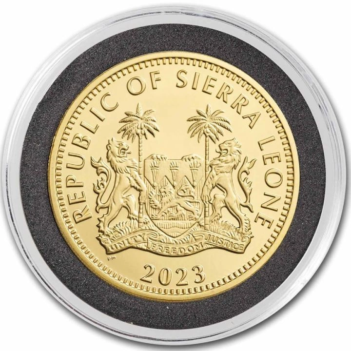 Sierra Leone: Egyptian Gods - Anubis 1 uncja Złota 2023