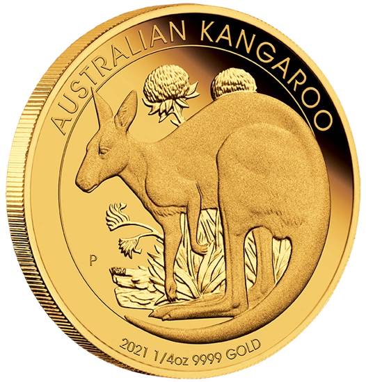 Australijski Kangur 1/4 uncji Złota 2021 Proof