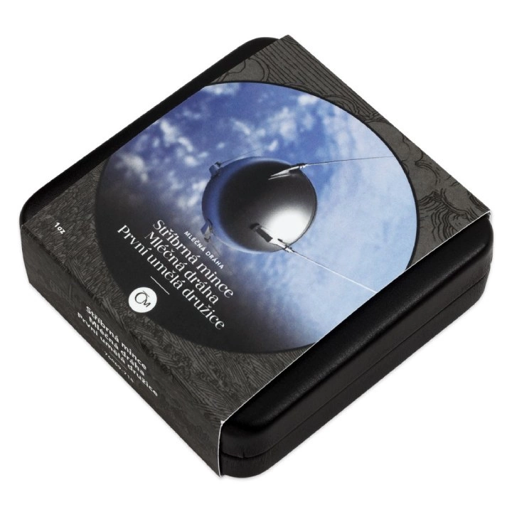 Niue: The Milky Way - The First Artificial Satellite kolorowany $1 Srebro 2022 Proof