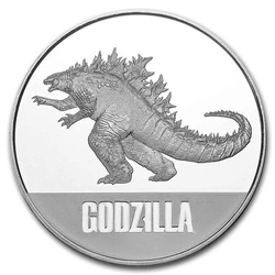 Niue: Godzilla 1 uncja Srebra 2021 Slab