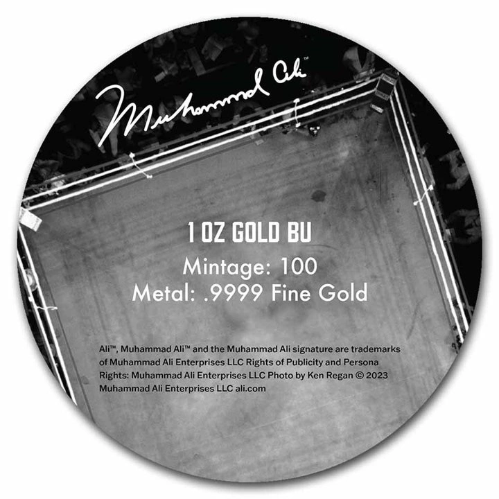 Niue: Muhammad Ali 1 uncja Złota 2023
