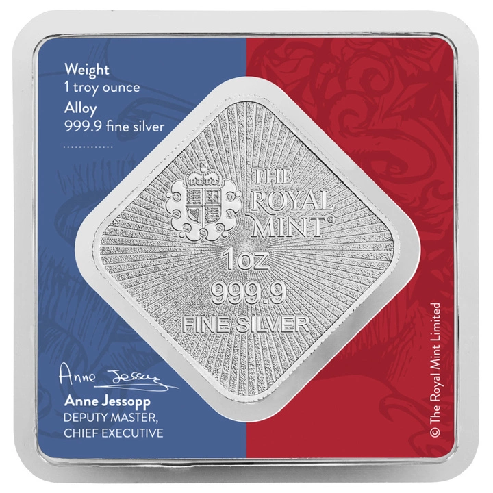 Sztabka The Royal Mint - Britannia and Liberty 1 uncja Srebra